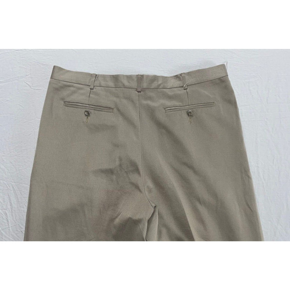 Perry Ellis Portfolio Washable Pleated/Cuffed Microfiber Dress Slacks. 38X32 EUC - Picture 9 of 9